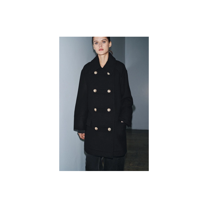 LIMITED EDITION WOOL BLEND DOUBLE-BREASTED COAT