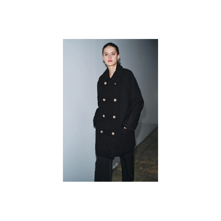 LIMITED EDITION WOOL BLEND DOUBLE-BREASTED COAT