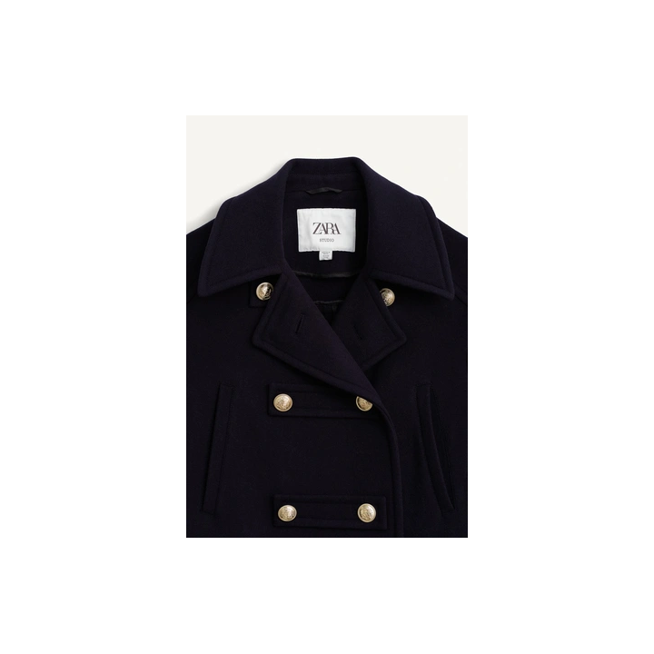 LIMITED EDITION WOOL BLEND DOUBLE-BREASTED COAT