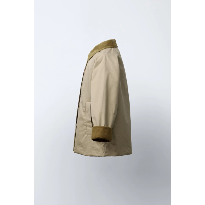 ТРЕНЧ С ВЕЛЬВЕТОВЫМ ВОРОТНИКОМ