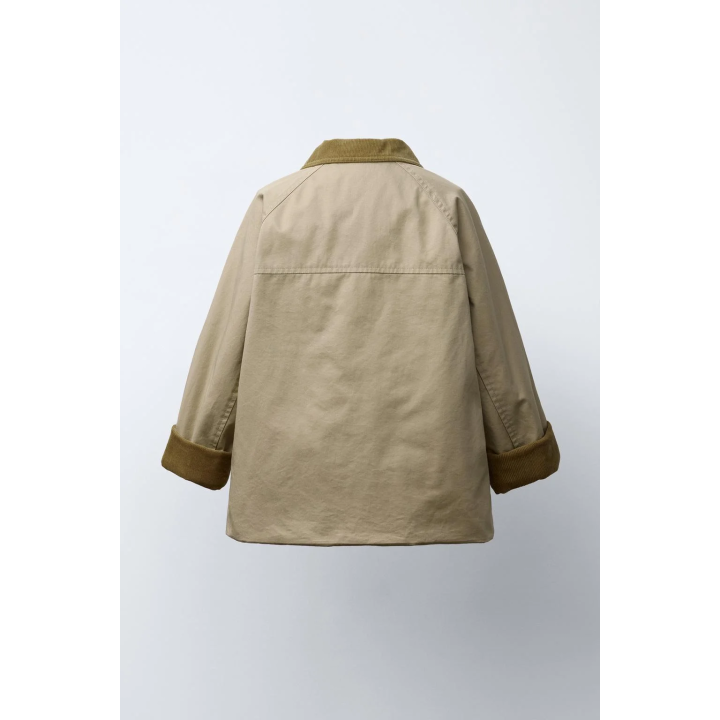 ТРЕНЧ С ВЕЛЬВЕТОВЫМ ВОРОТНИКОМ