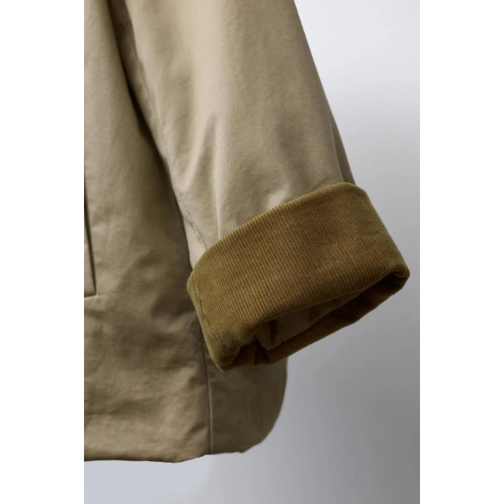 ТРЕНЧ С ВЕЛЬВЕТОВЫМ ВОРОТНИКОМ