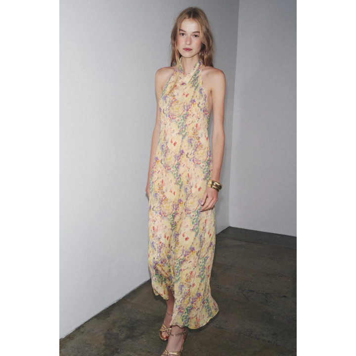 ПЛАТЬЕ С ЦВЕТОЧНЫМ ПРИНТОМ — ZW COLLECTION