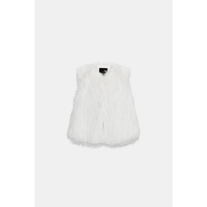 ЖИЛЕТ ИЗ ИСКУССТВЕННОГО МЕХА — ZW COLLECTION