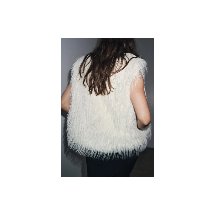 ЖИЛЕТ ИЗ ИСКУССТВЕННОГО МЕХА — ZW COLLECTION