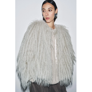 ПАЛЬТО ИЗ ИСКУССТВЕННОГО МЕХА — ZW COLLECTION