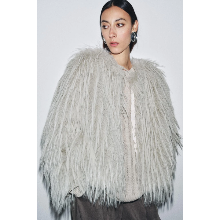 ПАЛЬТО ИЗ ИСКУССТВЕННОГО МЕХА — ZW COLLECTION