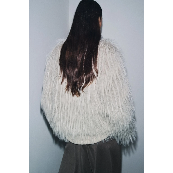 ПАЛЬТО ИЗ ИСКУССТВЕННОГО МЕХА — ZW COLLECTION