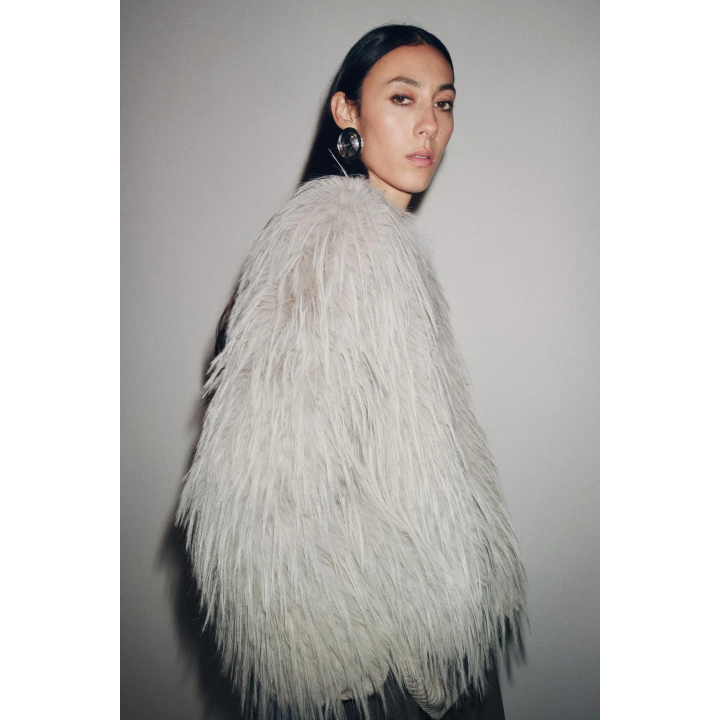 ПАЛЬТО ИЗ ИСКУССТВЕННОГО МЕХА — ZW COLLECTION