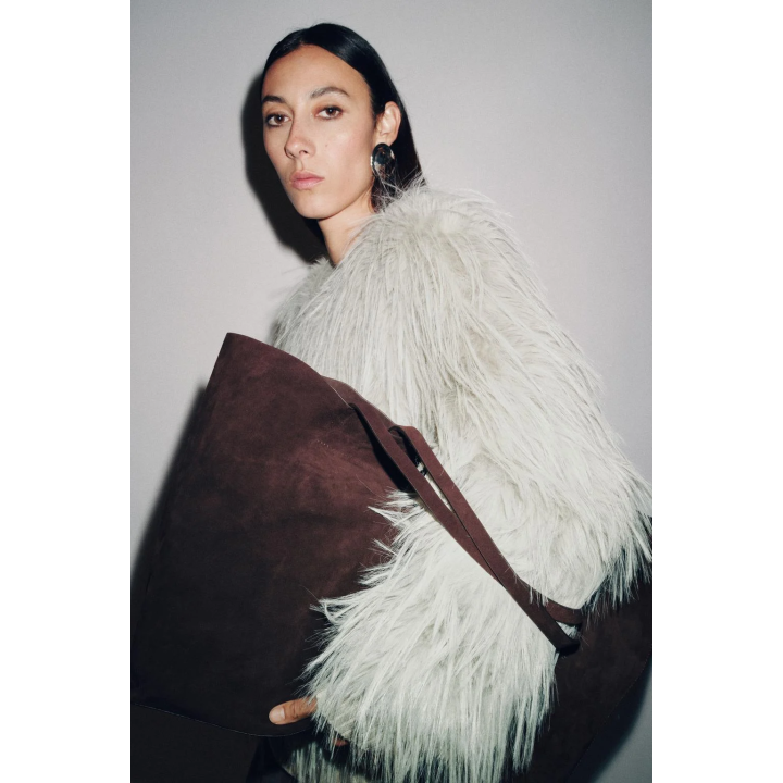 ПАЛЬТО ИЗ ИСКУССТВЕННОГО МЕХА — ZW COLLECTION