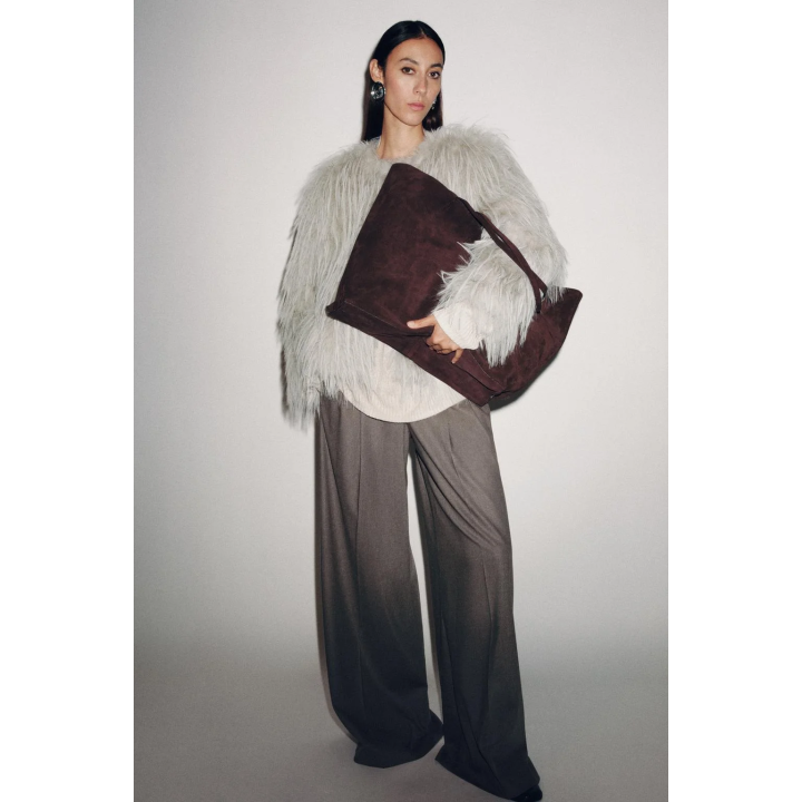 ПАЛЬТО ИЗ ИСКУССТВЕННОГО МЕХА — ZW COLLECTION