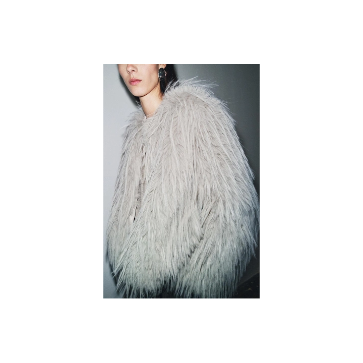 ПАЛЬТО ИЗ ИСКУССТВЕННОГО МЕХА — ZW COLLECTION