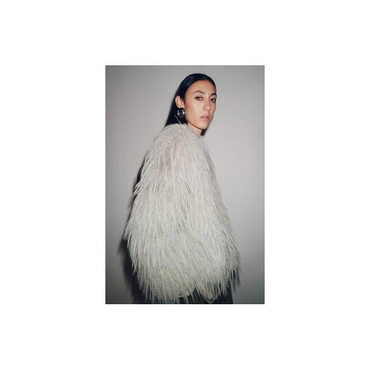 ПАЛЬТО ИЗ ИСКУССТВЕННОГО МЕХА — ZW COLLECTION