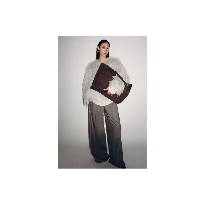 ПАЛЬТО ИЗ ИСКУССТВЕННОГО МЕХА — ZW COLLECTION