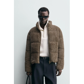 Пуховик из вельвета