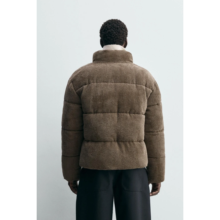 Пуховик из вельвета