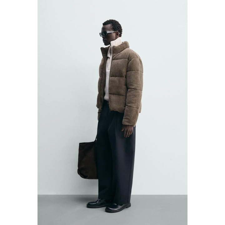 Пуховик из вельвета