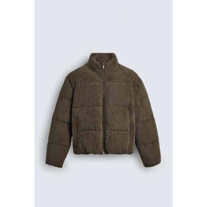 Пуховик из вельвета