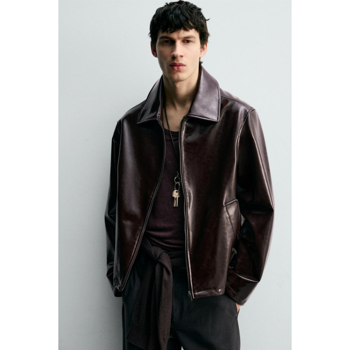 Куртка с лаковым покрытием vinyl