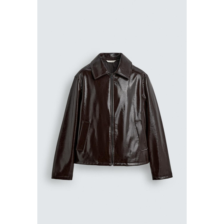 Куртка с лаковым покрытием vinyl