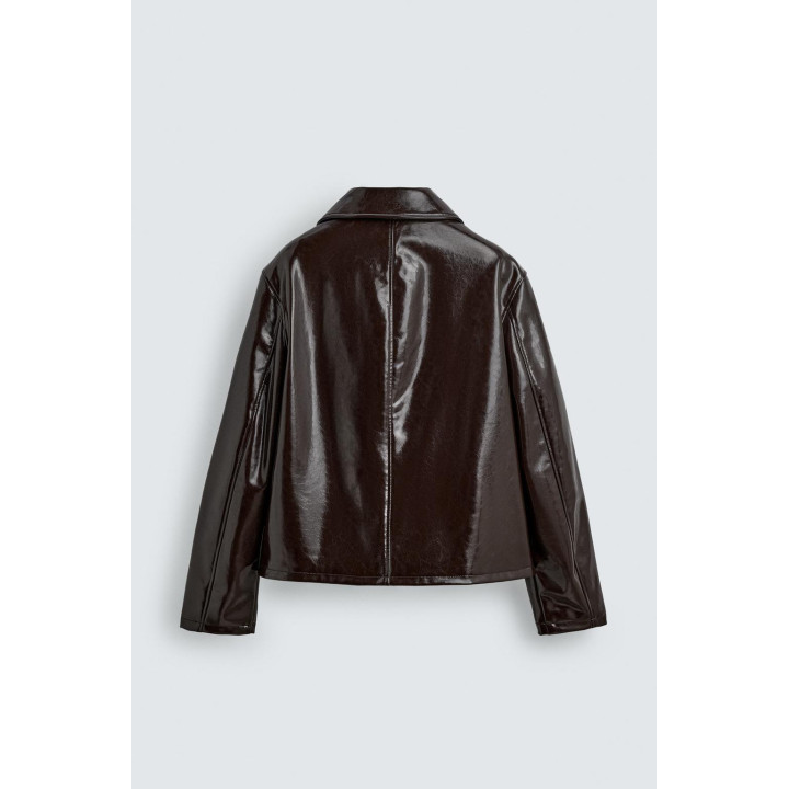 Куртка с лаковым покрытием vinyl