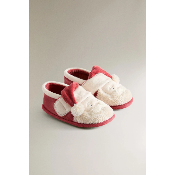 Детские тапочки дед мороз