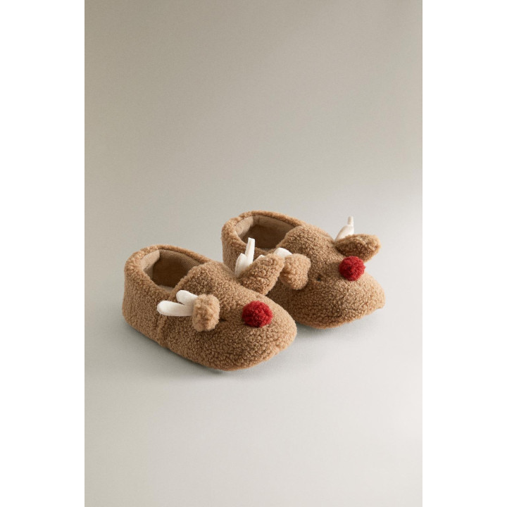 Детские тапочки с оленем