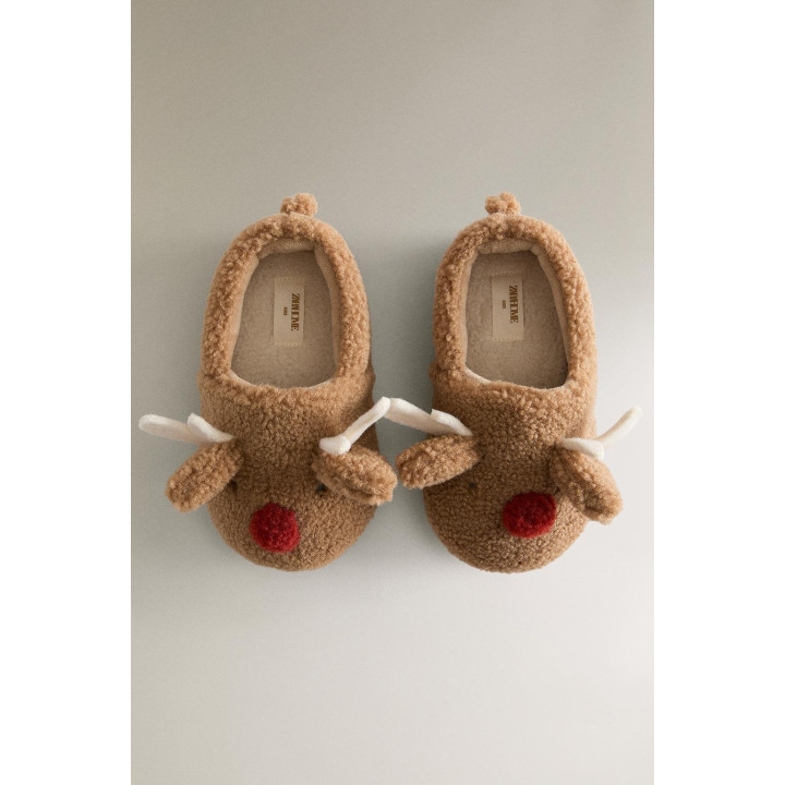 Детские тапочки с оленем