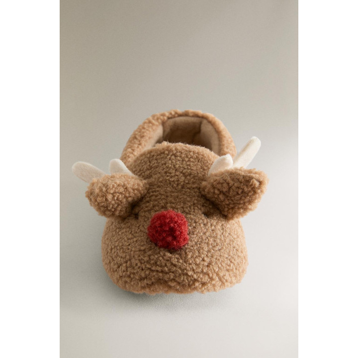 Детские тапочки с оленем