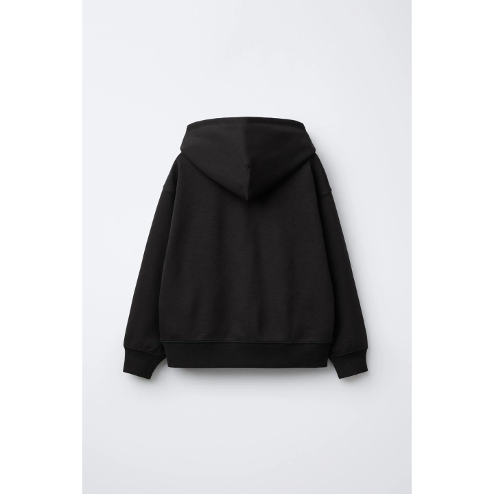 EMBOSSED TEXT INTERLOCK HOODIE AND JOGGERS SET