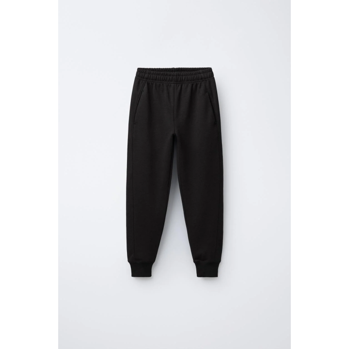 EMBOSSED TEXT INTERLOCK HOODIE AND JOGGERS SET