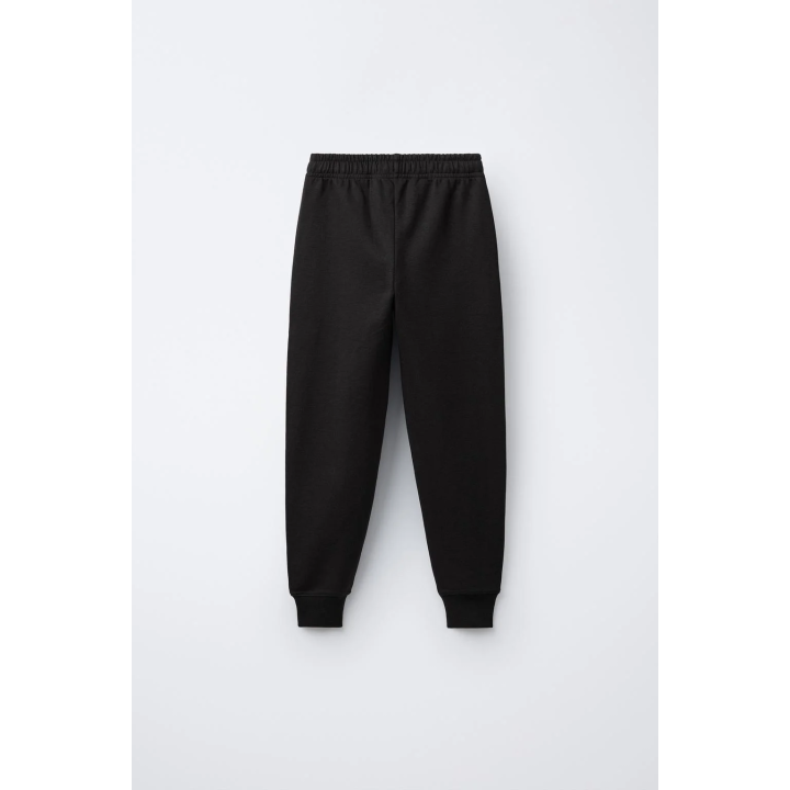 EMBOSSED TEXT INTERLOCK HOODIE AND JOGGERS SET