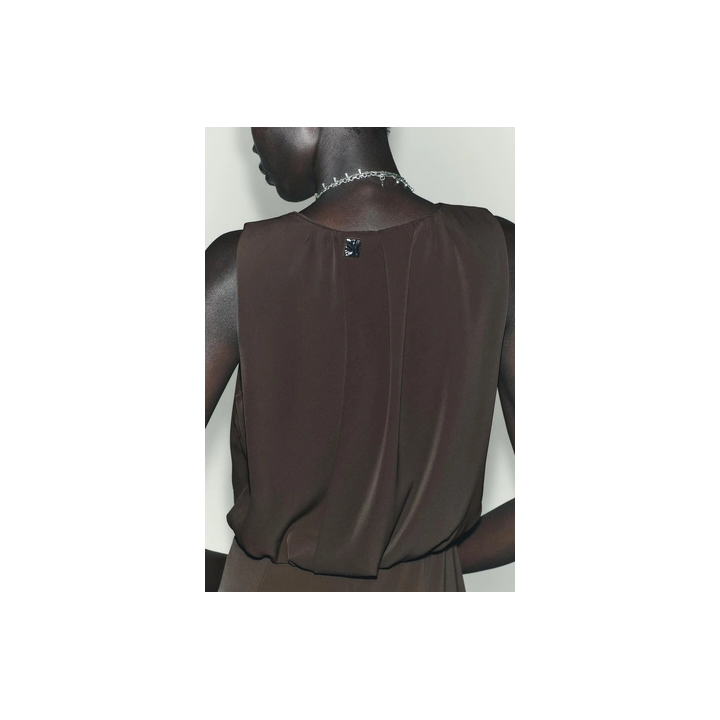 ПЛАТЬЕ МИДИ СО СБОРКАМИ НА ТАЛИИ