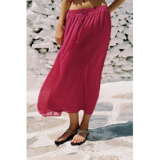 ЮБКА МИДИ С ПРОРЕЗИНЕННЫМ ПРИНТОМ