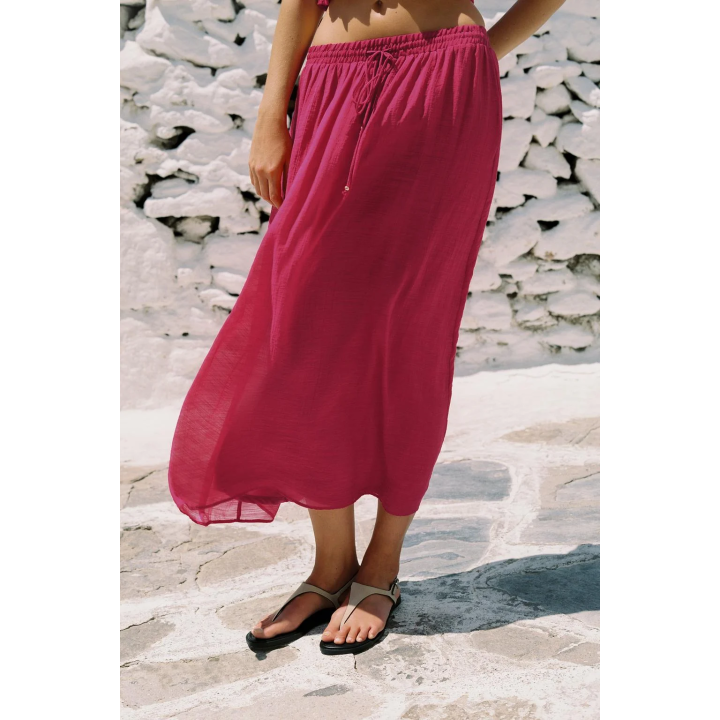 ЮБКА МИДИ С ПРОРЕЗИНЕННЫМ ПРИНТОМ