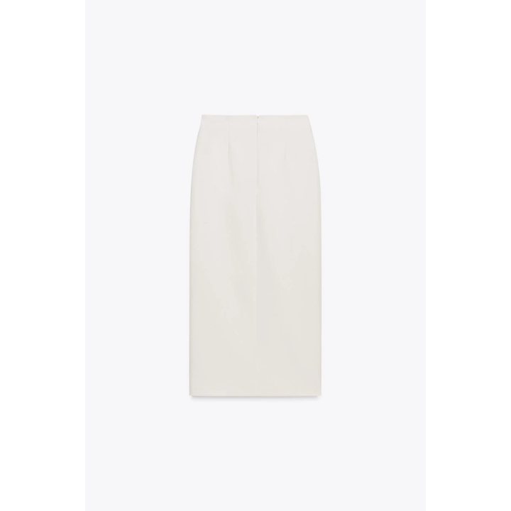 ЮБКА-МИДИ ИЗ КРЕПА С РЕМНЕМ