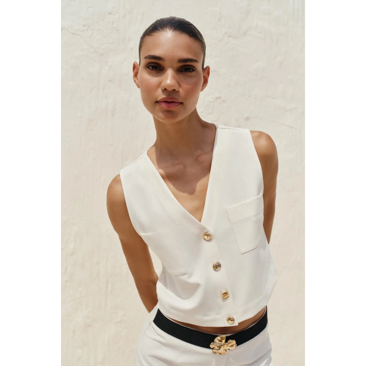 ТОП ИЗ КРЕПА БЕЗ РУКАВОВ