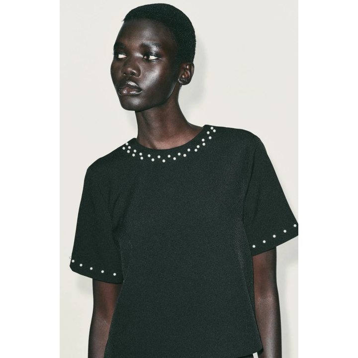 Топ с жемчугом