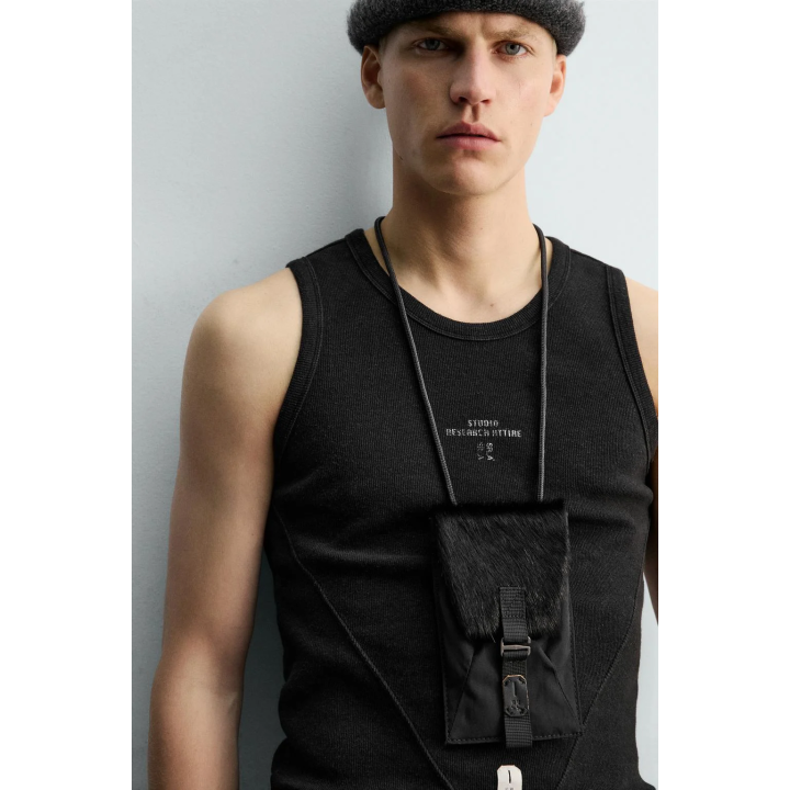 CROSSBODY BAG WITH SHEEPSKIN DETAIL X SR_A