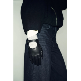 КОМБИНИРОВАННЫЕ ПЕРЧАТКИ ИЗ ИСКУССТВЕННОЙ КОЖИ