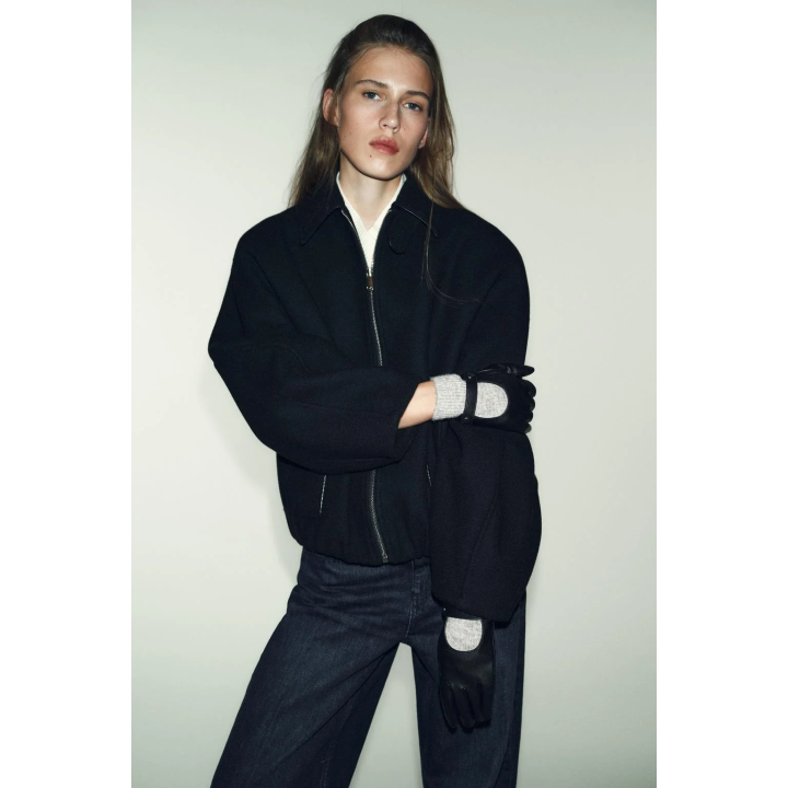 КОМБИНИРОВАННЫЕ ПЕРЧАТКИ ИЗ ИСКУССТВЕННОЙ КОЖИ