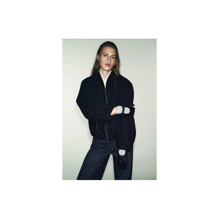 КОМБИНИРОВАННЫЕ ПЕРЧАТКИ ИЗ ИСКУССТВЕННОЙ КОЖИ