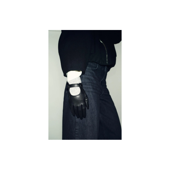 КОМБИНИРОВАННЫЕ ПЕРЧАТКИ ИЗ ИСКУССТВЕННОЙ КОЖИ