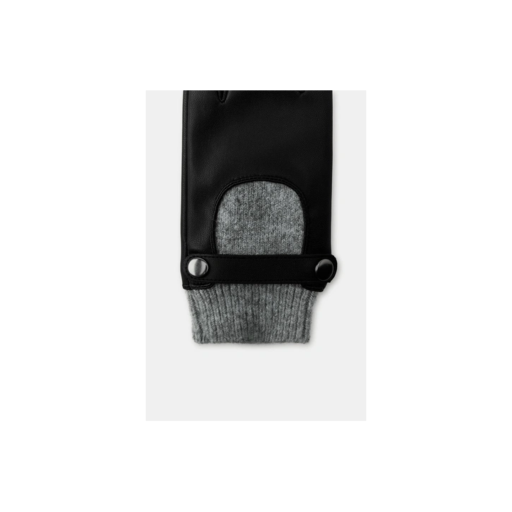 КОМБИНИРОВАННЫЕ ПЕРЧАТКИ ИЗ ИСКУССТВЕННОЙ КОЖИ