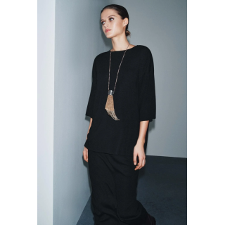 Свободный трикотажный топ