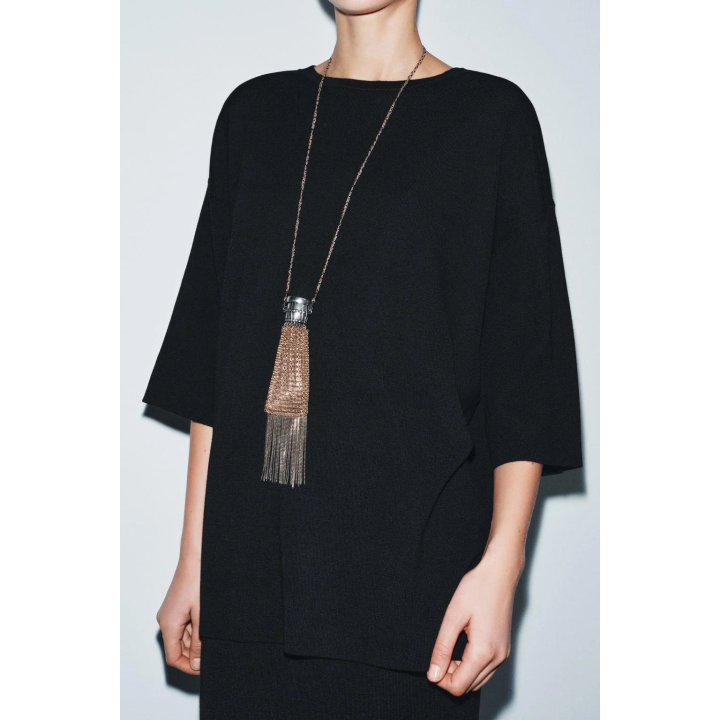 Свободный трикотажный топ