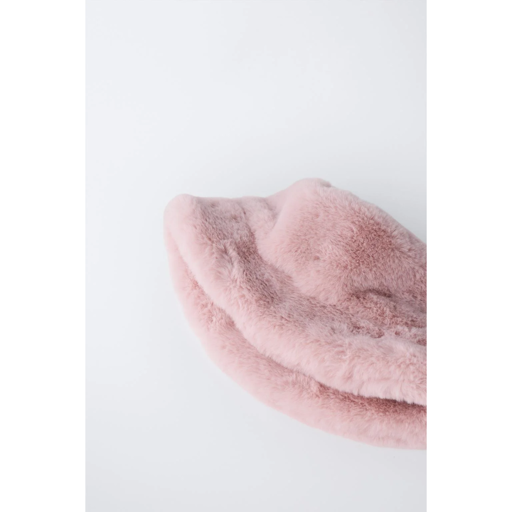 Шляпа-ведро из искусственного меха