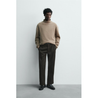 СВИТЕР ИЗ ШЕРСТИ И ШЕЛКА С ЭФФЕКТОМ ПРЯЖИ