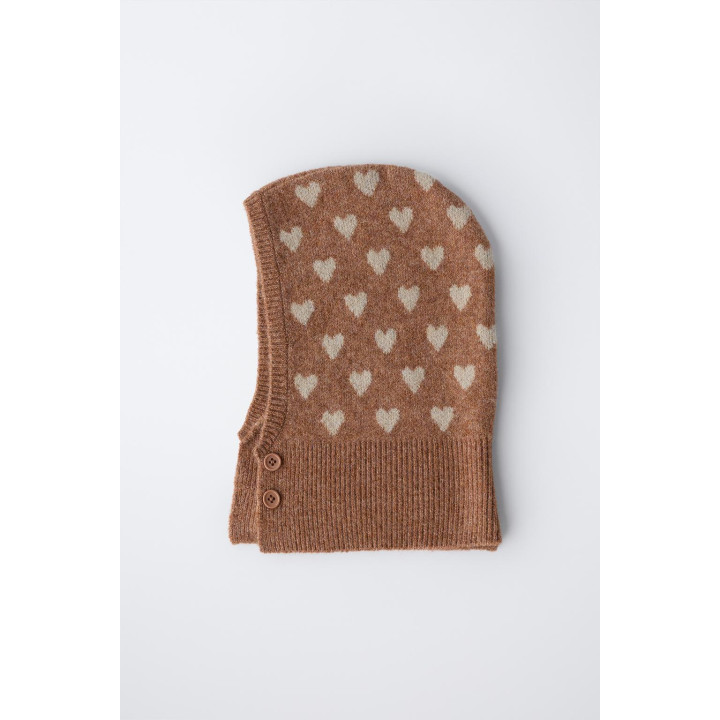 БАЛАКЛАВА С ПУГОВИЦАМИ И СЕРДЦАМИ