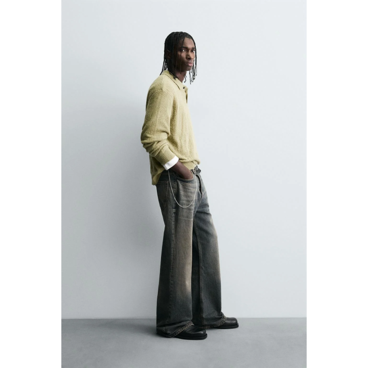 ТРИКОТАЖНОЕ ПОЛО С АЖУРНЫМ УЗОРОМ